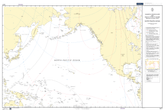 British Admiralty Nautical Chart 5377: Magnetic Variation and Annual rates of Change - North Pacific Ocean